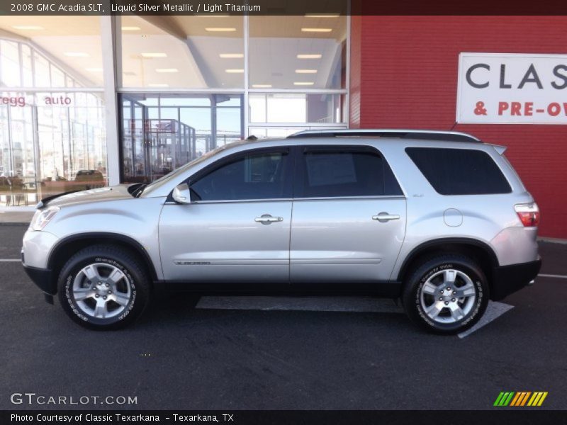 Liquid Silver Metallic / Light Titanium 2008 GMC Acadia SLT