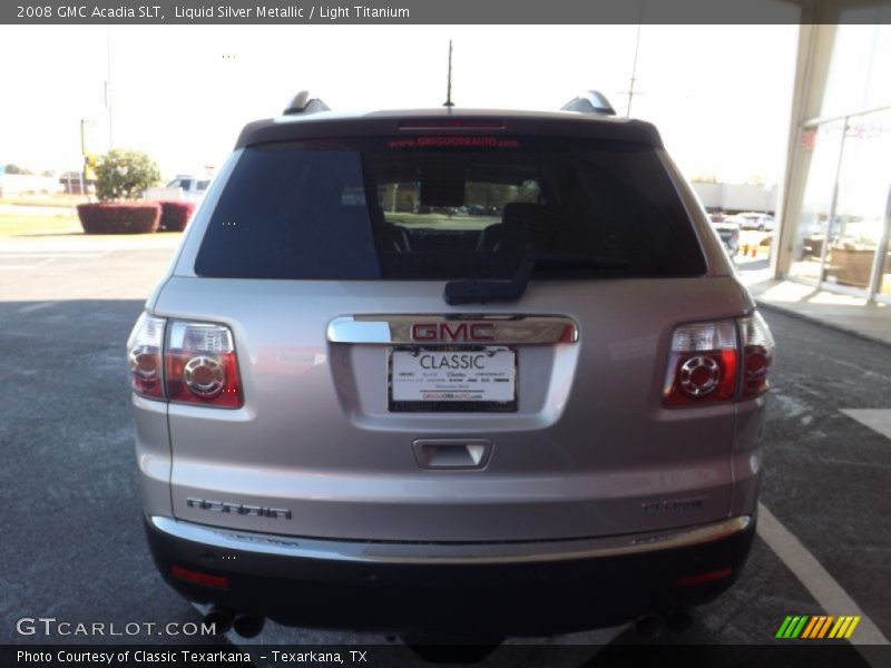 Liquid Silver Metallic / Light Titanium 2008 GMC Acadia SLT