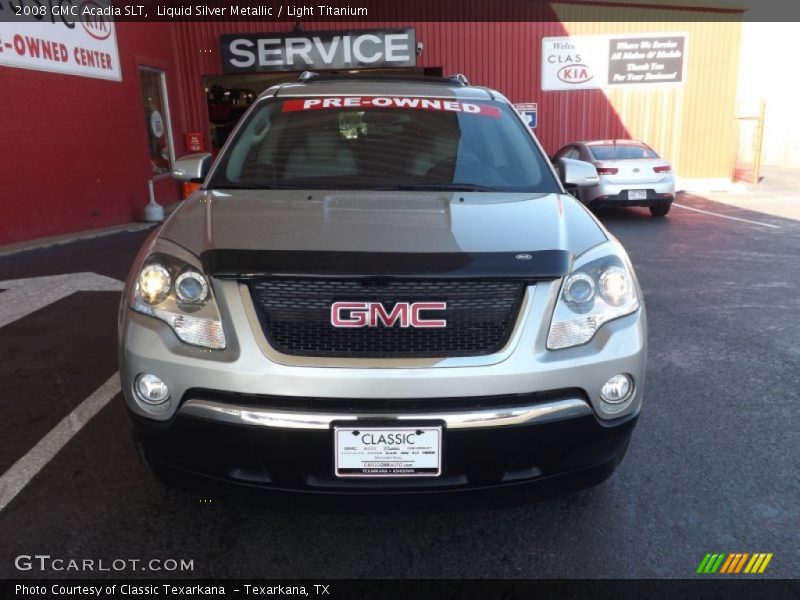 Liquid Silver Metallic / Light Titanium 2008 GMC Acadia SLT