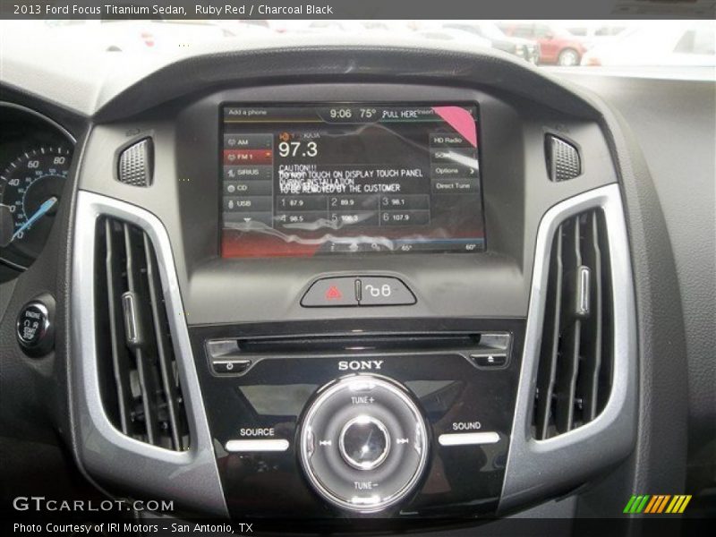 Ruby Red / Charcoal Black 2013 Ford Focus Titanium Sedan