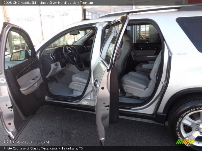 Liquid Silver Metallic / Light Titanium 2008 GMC Acadia SLT