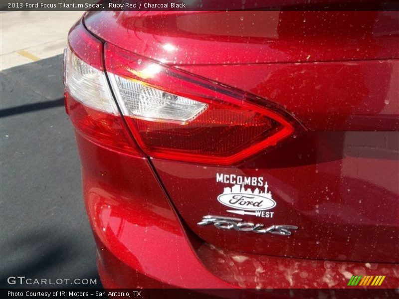 Ruby Red / Charcoal Black 2013 Ford Focus Titanium Sedan