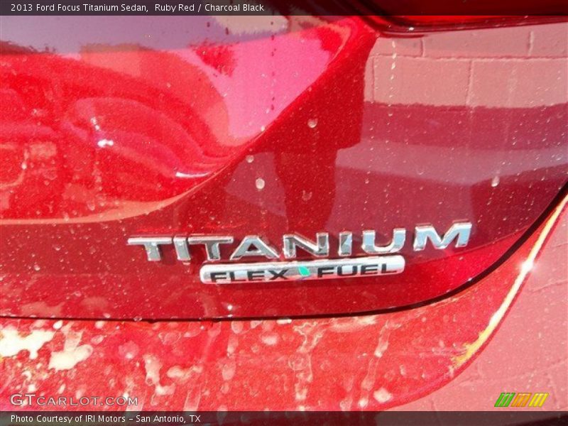 Ruby Red / Charcoal Black 2013 Ford Focus Titanium Sedan