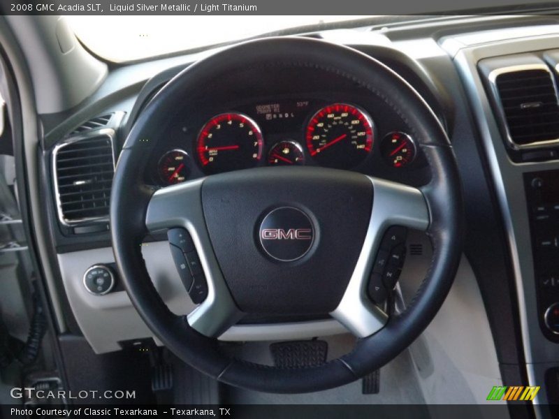 Liquid Silver Metallic / Light Titanium 2008 GMC Acadia SLT