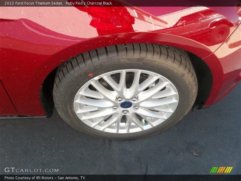 Ruby Red / Charcoal Black 2013 Ford Focus Titanium Sedan