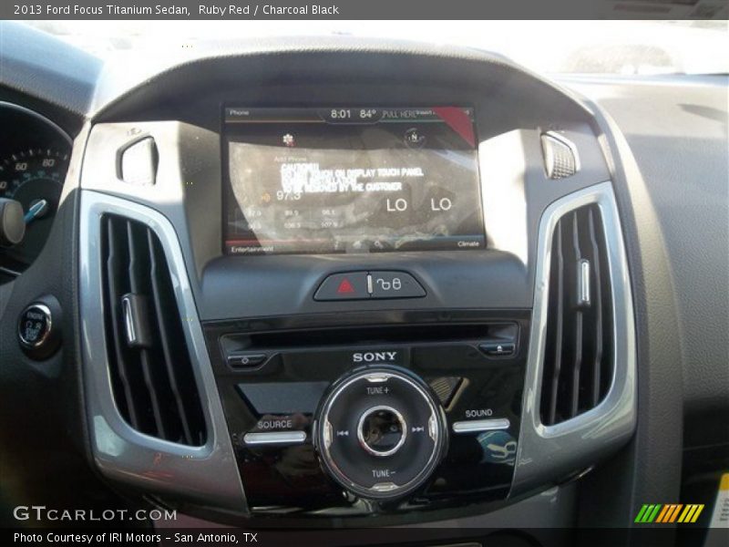Ruby Red / Charcoal Black 2013 Ford Focus Titanium Sedan