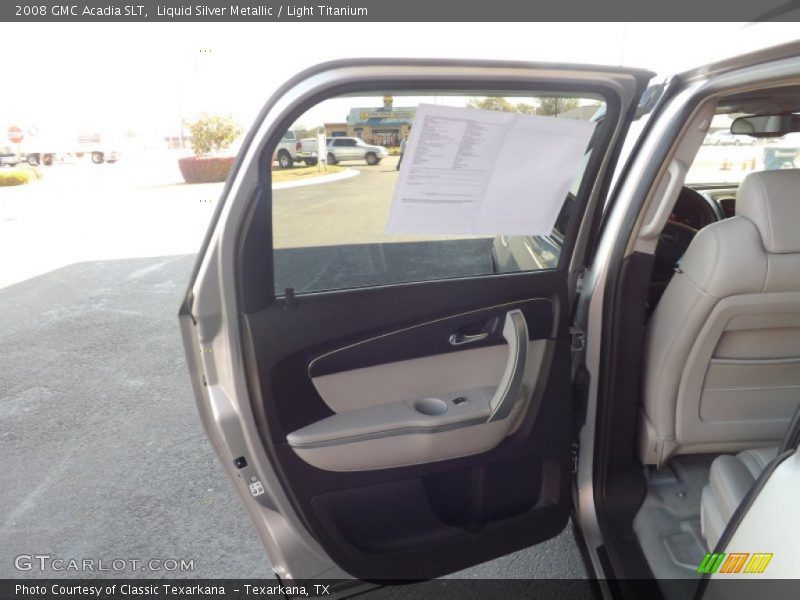 Liquid Silver Metallic / Light Titanium 2008 GMC Acadia SLT