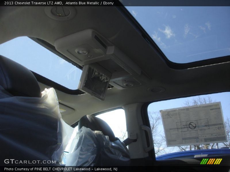 Atlantis Blue Metallic / Ebony 2013 Chevrolet Traverse LTZ AWD