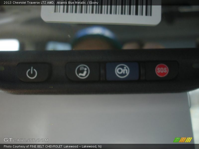 Atlantis Blue Metallic / Ebony 2013 Chevrolet Traverse LTZ AWD