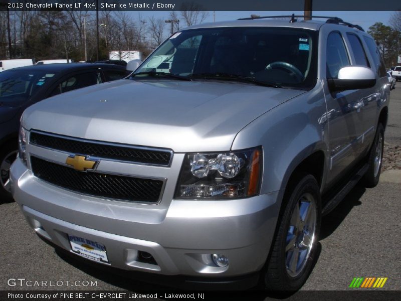 Silver Ice Metallic / Ebony 2013 Chevrolet Tahoe LT 4x4