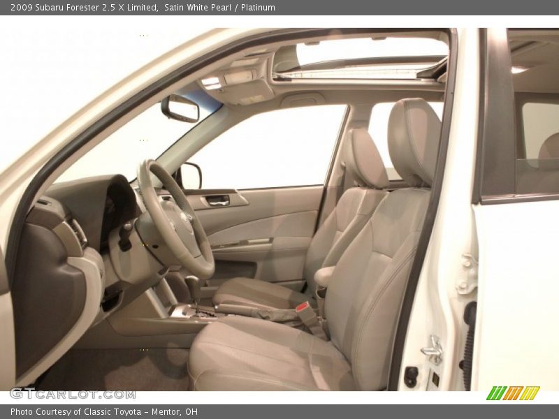 Satin White Pearl / Platinum 2009 Subaru Forester 2.5 X Limited