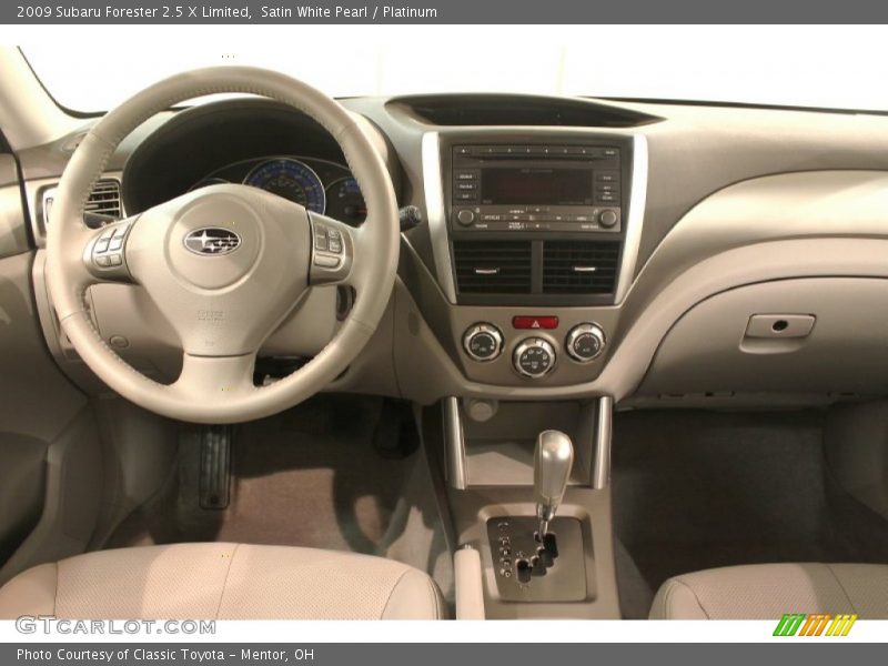 Satin White Pearl / Platinum 2009 Subaru Forester 2.5 X Limited