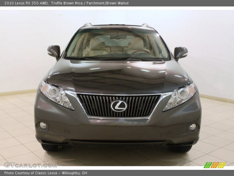 Truffle Brown Mica / Parchment/Brown Walnut 2010 Lexus RX 350 AWD