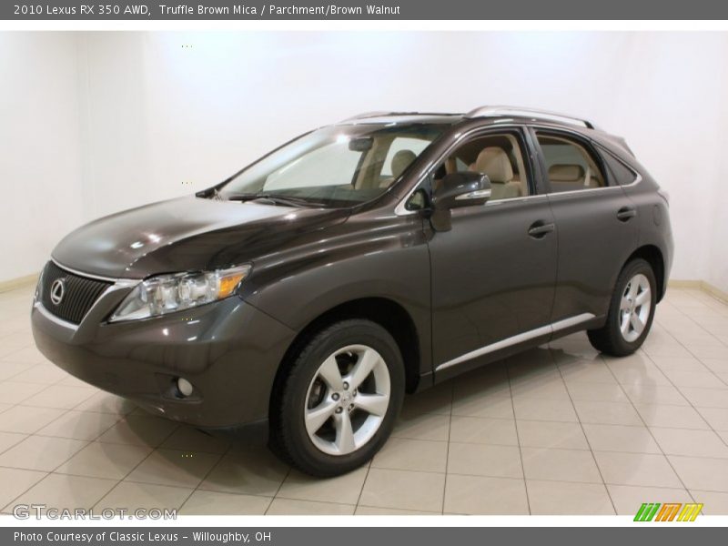 Truffle Brown Mica / Parchment/Brown Walnut 2010 Lexus RX 350 AWD
