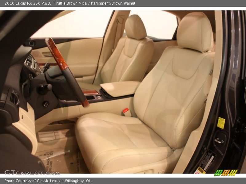 Truffle Brown Mica / Parchment/Brown Walnut 2010 Lexus RX 350 AWD