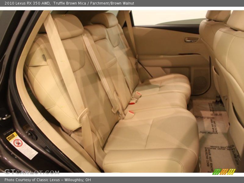 Rear Seat of 2010 RX 350 AWD
