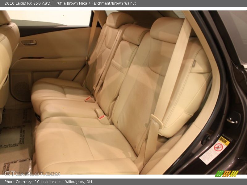 Rear Seat of 2010 RX 350 AWD