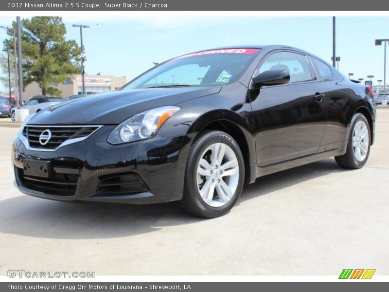 Super Black / Charcoal 2012 Nissan Altima 2.5 S Coupe