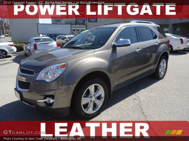 Mocha Steel Metallic / Jet Black/Brownstone 2010 Chevrolet Equinox LTZ