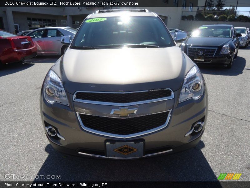 Mocha Steel Metallic / Jet Black/Brownstone 2010 Chevrolet Equinox LTZ