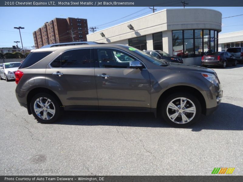 Mocha Steel Metallic / Jet Black/Brownstone 2010 Chevrolet Equinox LTZ
