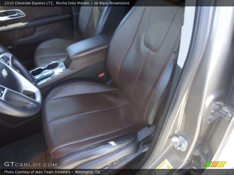 Mocha Steel Metallic / Jet Black/Brownstone 2010 Chevrolet Equinox LTZ