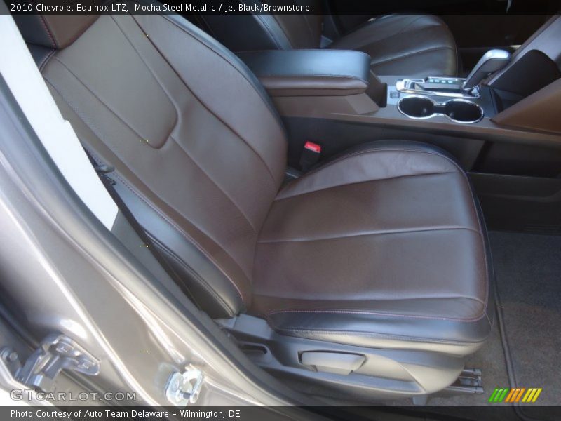 Mocha Steel Metallic / Jet Black/Brownstone 2010 Chevrolet Equinox LTZ