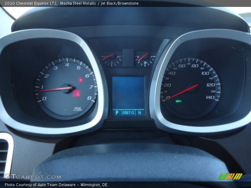 Mocha Steel Metallic / Jet Black/Brownstone 2010 Chevrolet Equinox LTZ