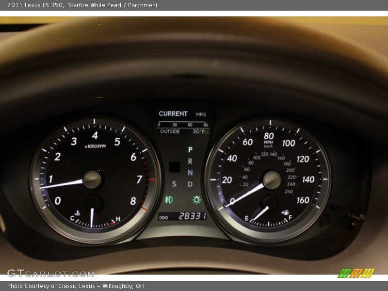 Starfire White Pearl / Parchment 2011 Lexus ES 350