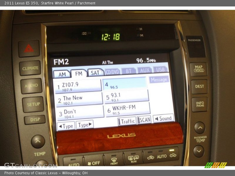 Starfire White Pearl / Parchment 2011 Lexus ES 350