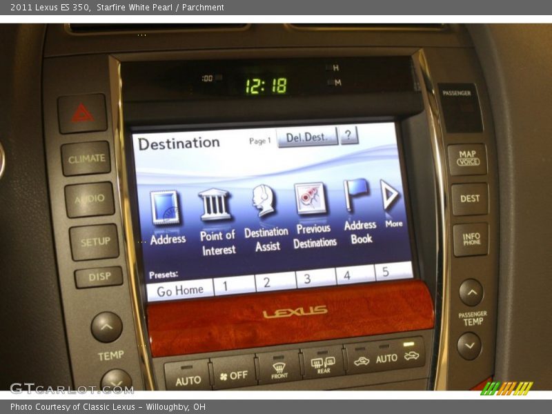 Starfire White Pearl / Parchment 2011 Lexus ES 350