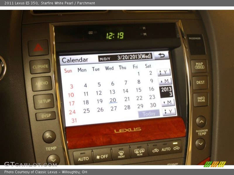 Starfire White Pearl / Parchment 2011 Lexus ES 350