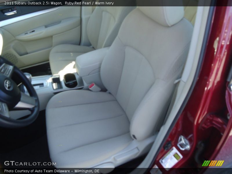 Ruby Red Pearl / Warm Ivory 2011 Subaru Outback 2.5i Wagon
