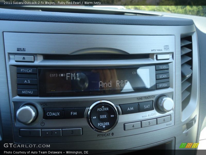 Ruby Red Pearl / Warm Ivory 2011 Subaru Outback 2.5i Wagon