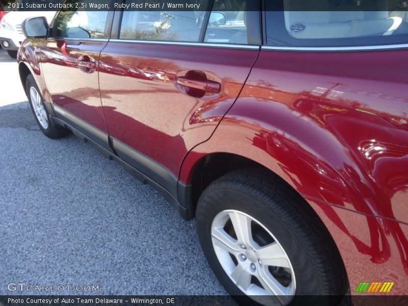 Ruby Red Pearl / Warm Ivory 2011 Subaru Outback 2.5i Wagon