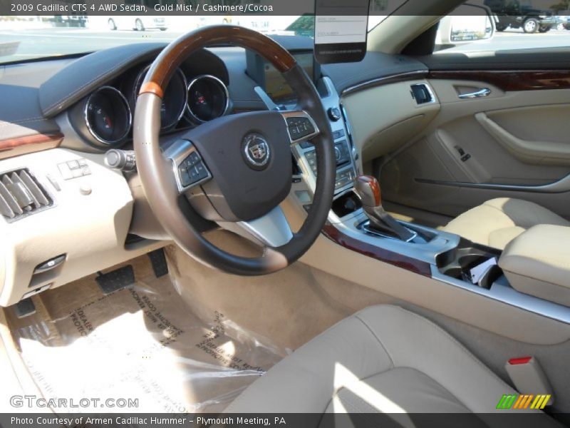 Gold Mist / Cashmere/Cocoa 2009 Cadillac CTS 4 AWD Sedan