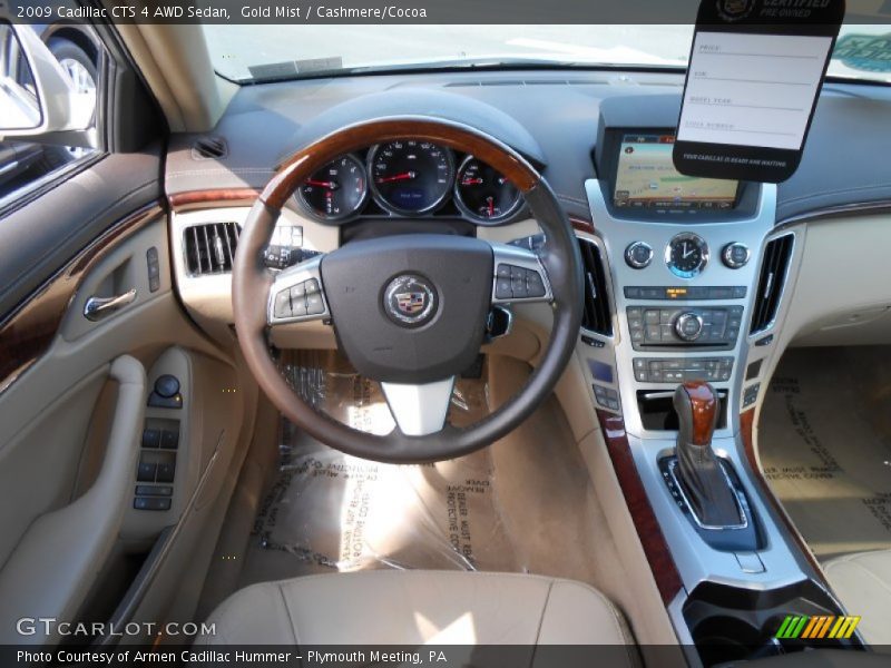 Gold Mist / Cashmere/Cocoa 2009 Cadillac CTS 4 AWD Sedan