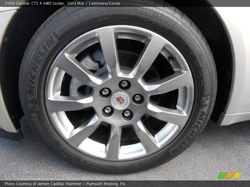 Gold Mist / Cashmere/Cocoa 2009 Cadillac CTS 4 AWD Sedan