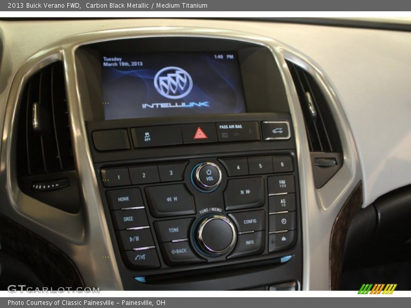 Carbon Black Metallic / Medium Titanium 2013 Buick Verano FWD