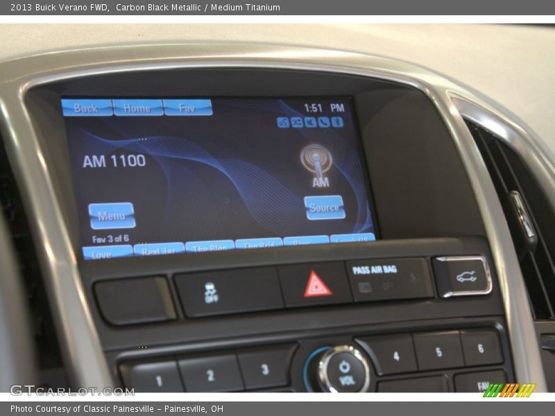 Carbon Black Metallic / Medium Titanium 2013 Buick Verano FWD