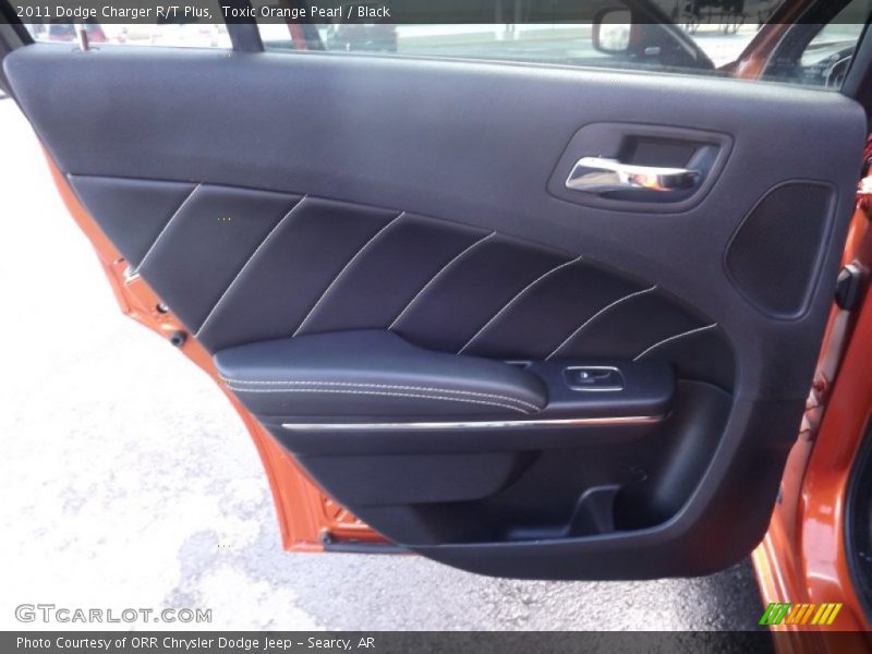 Toxic Orange Pearl / Black 2011 Dodge Charger R/T Plus