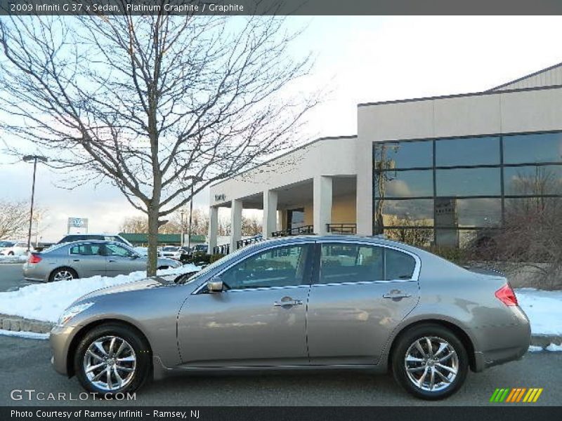 Platinum Graphite / Graphite 2009 Infiniti G 37 x Sedan