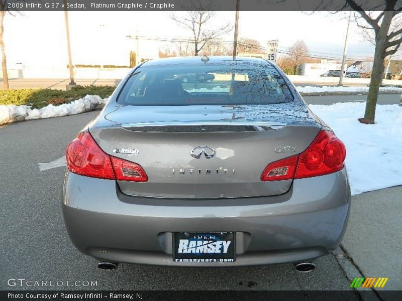 Platinum Graphite / Graphite 2009 Infiniti G 37 x Sedan