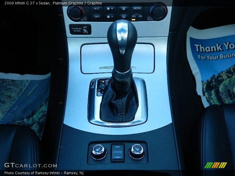 Platinum Graphite / Graphite 2009 Infiniti G 37 x Sedan