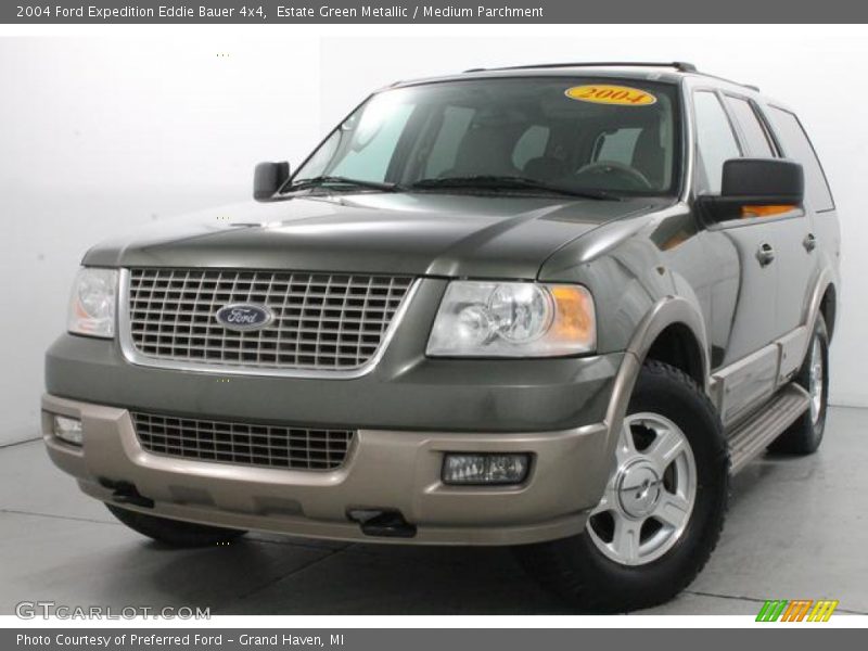 Estate Green Metallic / Medium Parchment 2004 Ford Expedition Eddie Bauer 4x4