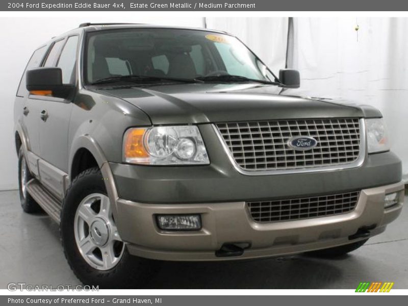 Estate Green Metallic / Medium Parchment 2004 Ford Expedition Eddie Bauer 4x4