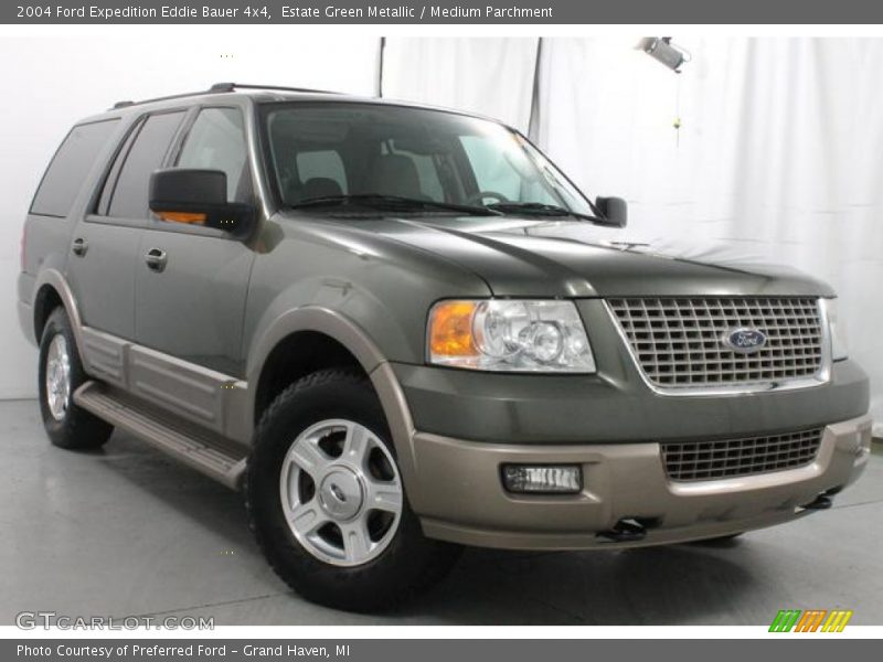 Estate Green Metallic / Medium Parchment 2004 Ford Expedition Eddie Bauer 4x4