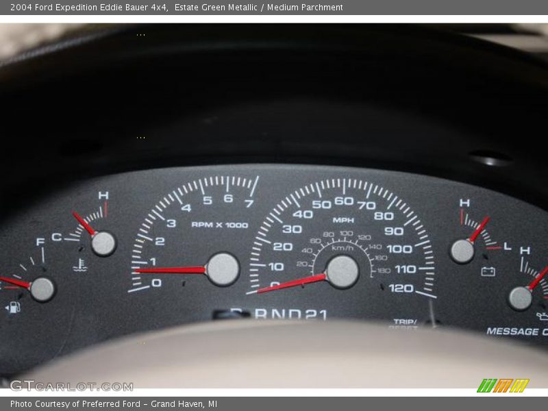 Estate Green Metallic / Medium Parchment 2004 Ford Expedition Eddie Bauer 4x4