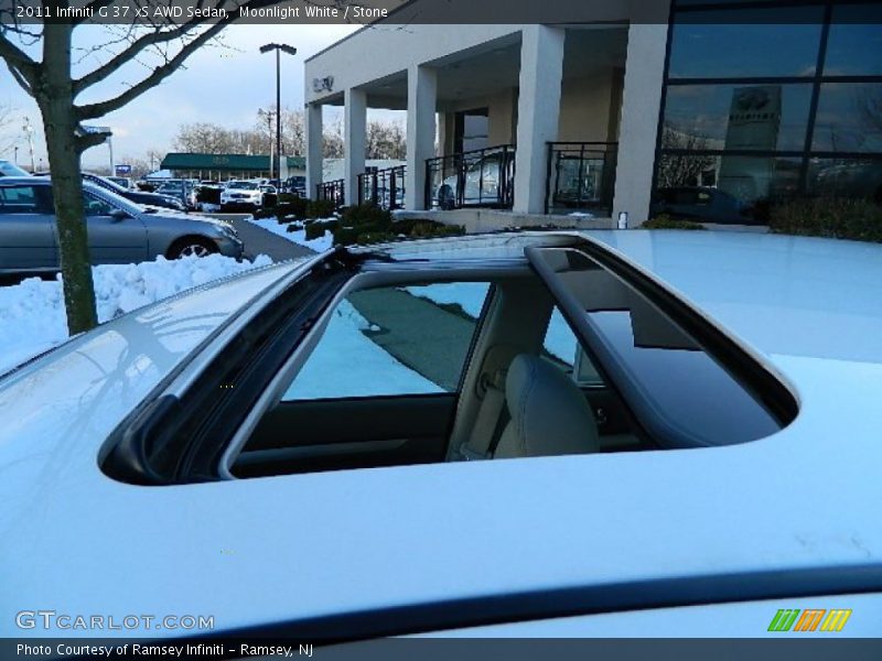 Moonlight White / Stone 2011 Infiniti G 37 xS AWD Sedan