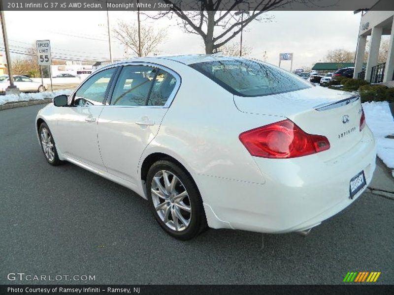 Moonlight White / Stone 2011 Infiniti G 37 xS AWD Sedan